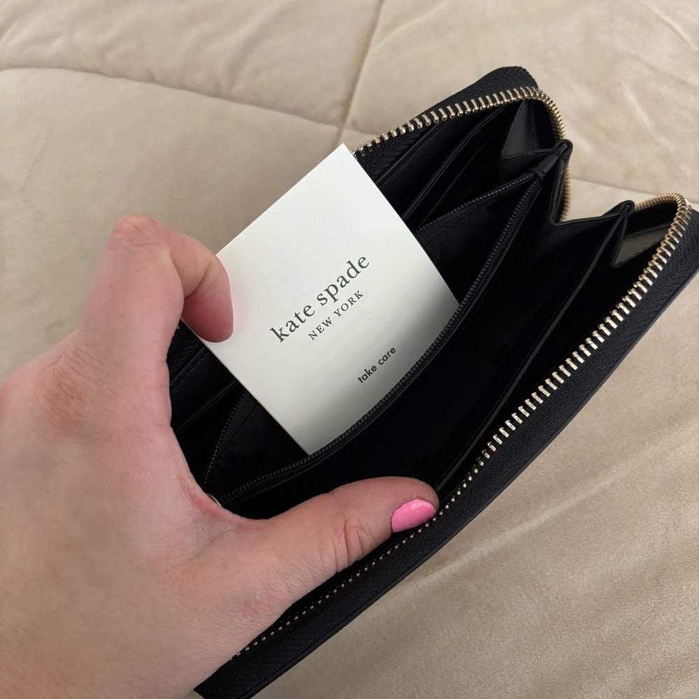 Kate Spade York Staci Colorblock Large Continental Wallet Warm Beige - Picture 6 of 6